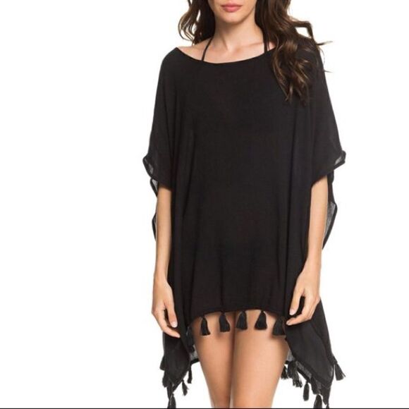 ROXY Black Swim Cover-up women size xS - Picture 1 of 9